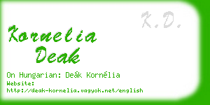 kornelia deak business card