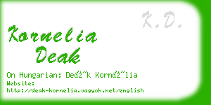 kornelia deak business card